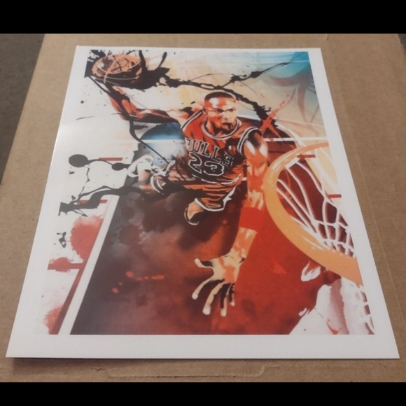 NEW! MICHAEL AIR💨 JORDAN BULLS ULTRA GLOSSY 8.5x11 OLD SCHOOL POSTER BUNDLE SET - Picture 3 of 5